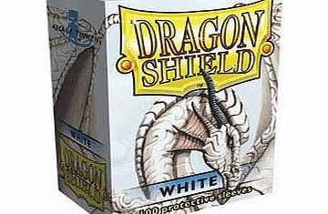 Dragon Shield Sleeves - WHITE - Standard Size Deck Protectors (100 ct) [Toy]